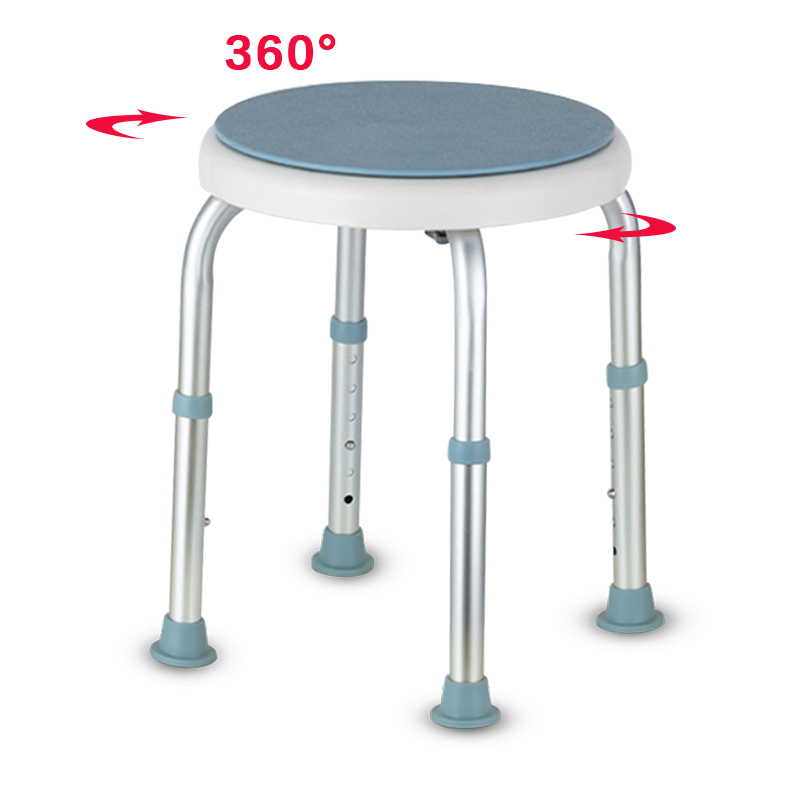 360 degree swivel Stool Bathroom safety equipment height adjustable swivel bath stool shower chair for disabled