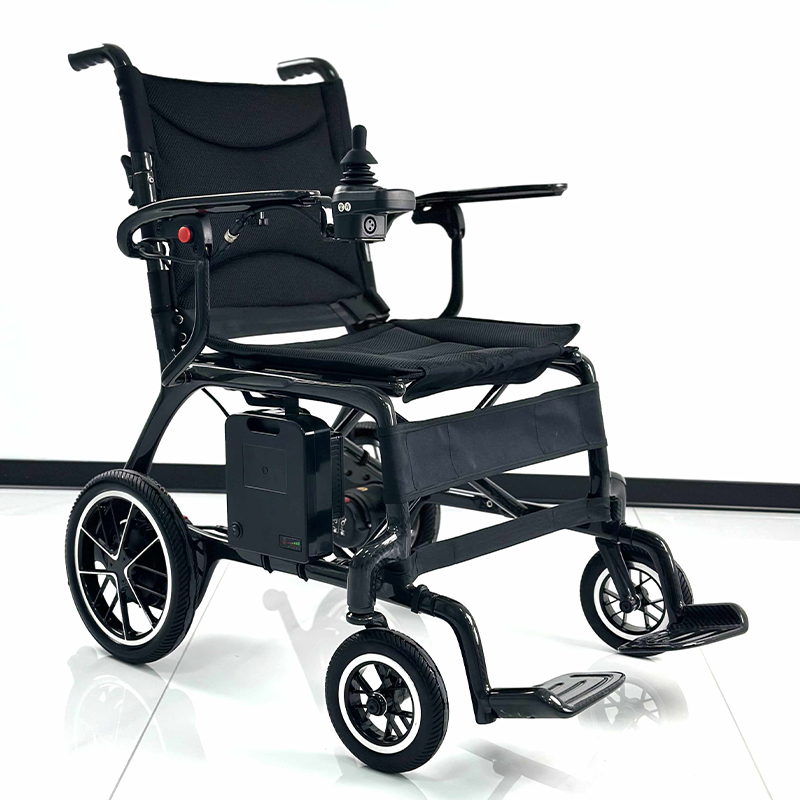 Carbon Fiber Medical Lightweight Electric Wheelchair with Brushless Motor Rehabilitation Wheelchairs